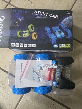 Remote Control , RC Stunt Car  for Boys Girls, 2.4Ghz Double Sided 360° Yell/GRE